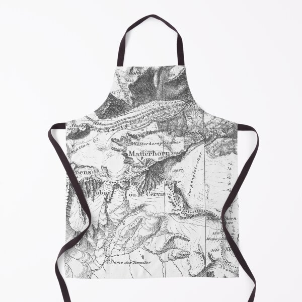 Item preview, Old topographic map of Matterhorn designed and sold by Karol Majewski.