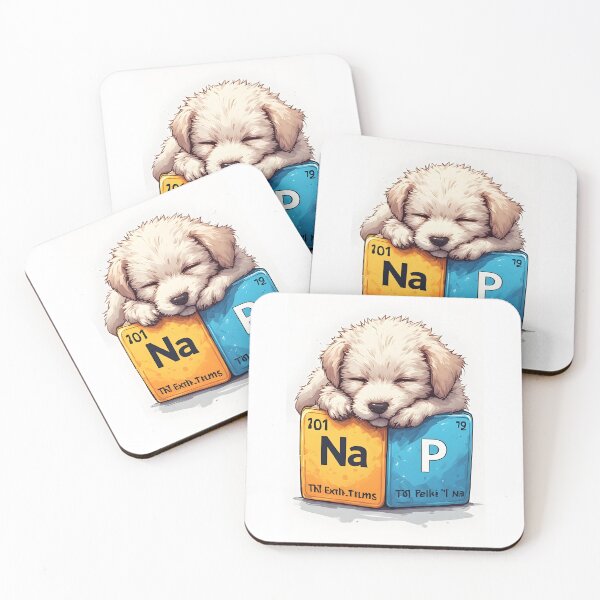 Item preview, Nap Chemistry Pun Golden Retriever – Periodic Table Science Humor designed and sold by owi-art.