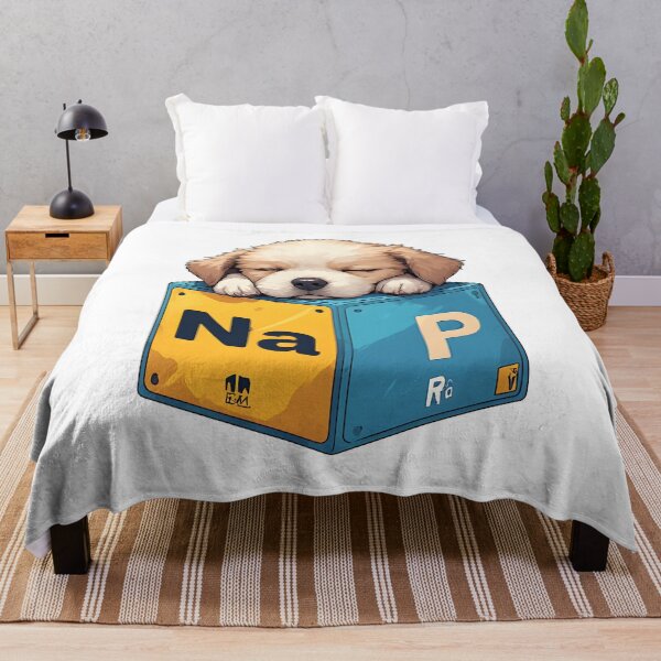 Item preview, Nap Chemistry Pun Golden Retriever – Periodic Table Science Humor designed and sold by owi-art.