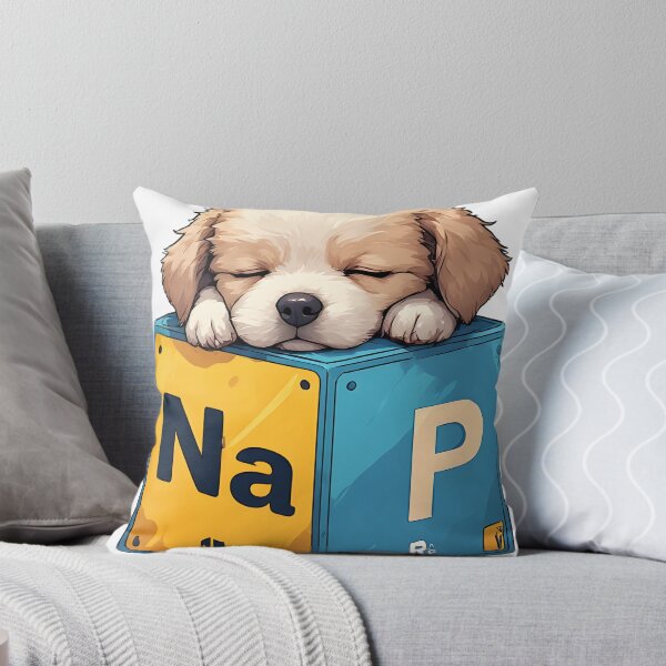 Item preview, Nap Chemistry Pun Golden Retriever – Periodic Table Science Humor designed and sold by owi-art.