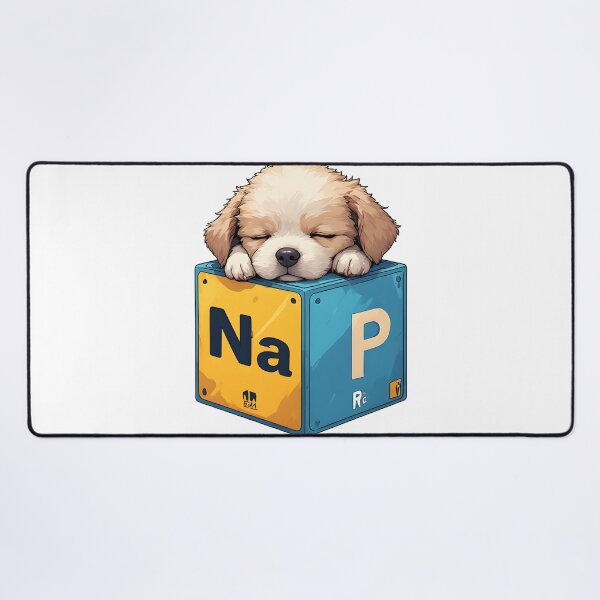Item preview, Nap Chemistry Pun Golden Retriever – Periodic Table Science Humor designed and sold by owi-art.