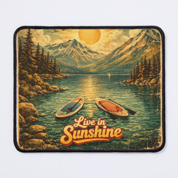 Item preview, Vintage Lake Tahoe Paddle Board Sunset designed and sold by Hues of Bliss.