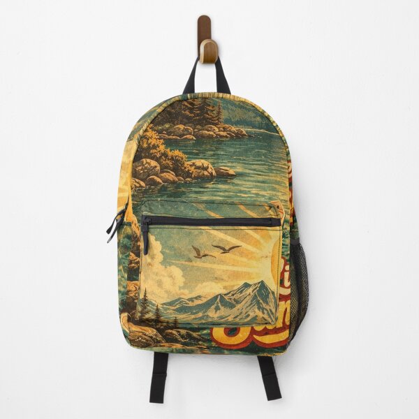 Item preview, Vintage Lake Tahoe Paddle Board Sunset designed and sold by Hues of Bliss.
