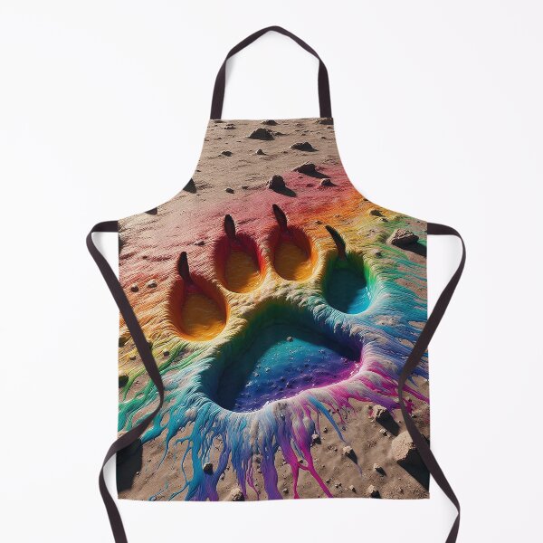 Item preview, Tiger Paw Print in Mud and Rainbow Paint designed and sold by nikkolaus.