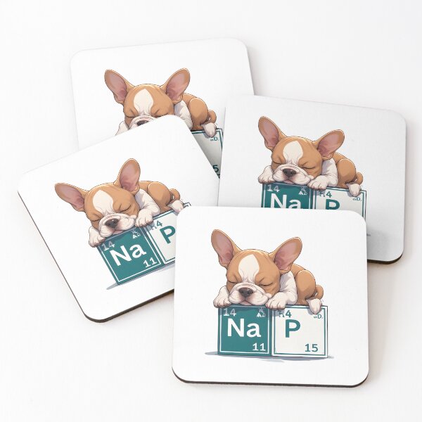 Item preview, Nap Chemistry Pun Pug – Periodic Table Science Humor designed and sold by owi-art.