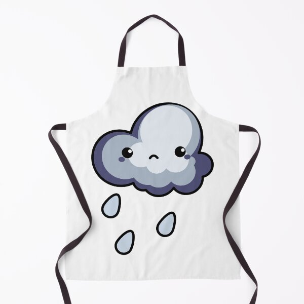 Item preview, Cute Rainy Cloud Sticker | Kawaii Storm Cloud with Raindrops designed and sold by randomblink.