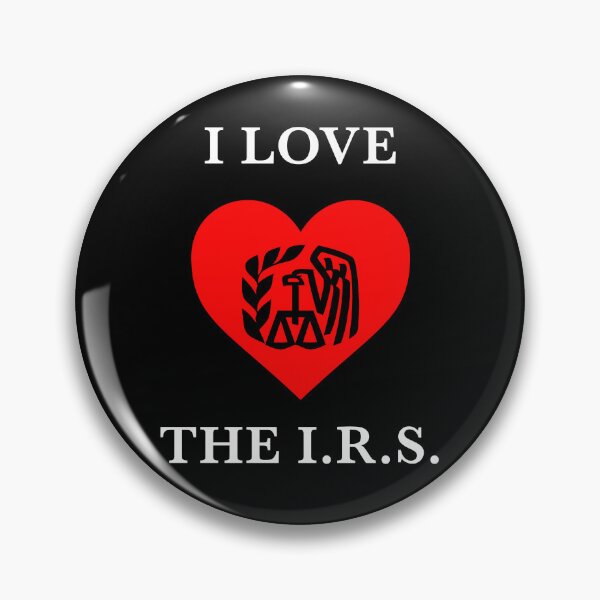 Item preview, I Love the I.R.S. White on Black designed and sold by joshcartoonguy.