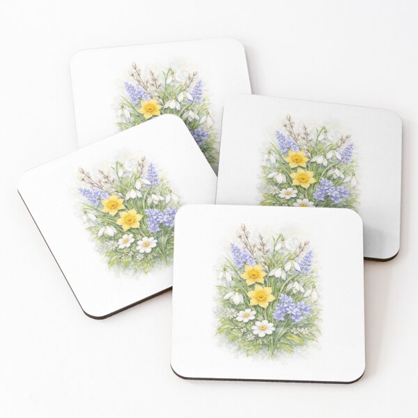 Item preview, Spring Floral Bouquet Watercolor Botanical Illustration designed and sold by DreamelleStudio.