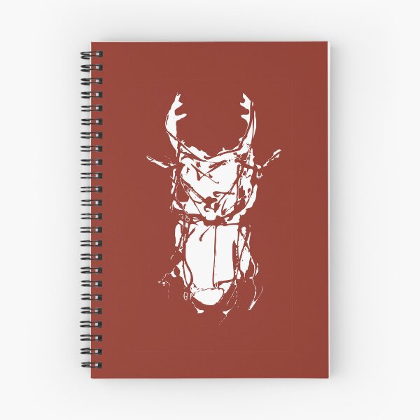 Item preview, Bicho III, Minimalist Beetle Abstract Drawing, Rusty Red  designed and sold by SWSandraWechner.