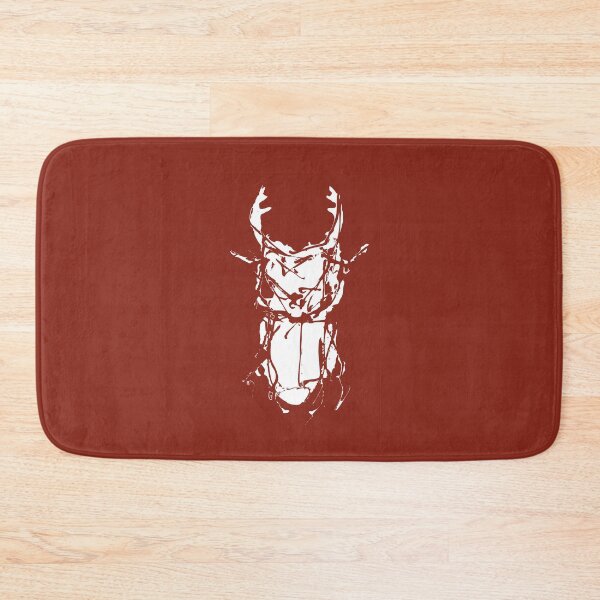 Item preview, Bicho III, Minimalist Beetle Abstract Drawing, Rusty Red  designed and sold by SWSandraWechner.
