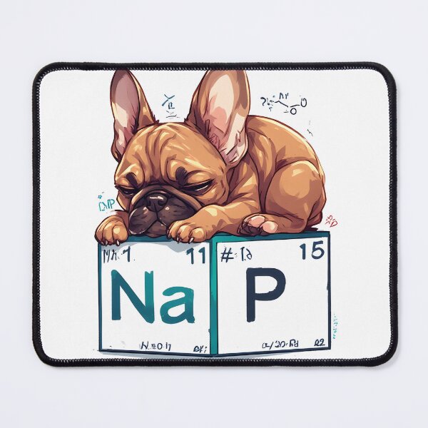 Item preview, Nap Chemistry Pun Pug – Periodic Table Science Humor designed and sold by owi-art.