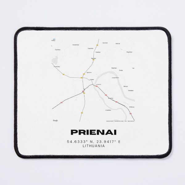 Item preview, Prienai Lithuania Minimalist Map Print | Contemporary City Map Poster designed and sold by RM-Journey.