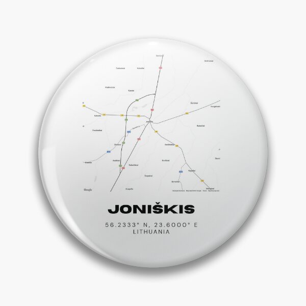 Item preview, Joniškis Lithuania Minimalist Map Art | Clean City Street Map Poster designed and sold by RM-Journey.