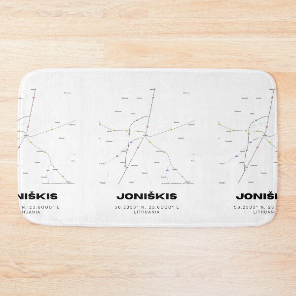 Item preview, Joniškis Lithuania Minimalist Map Art | Clean City Street Map Poster designed and sold by RM-Journey.
