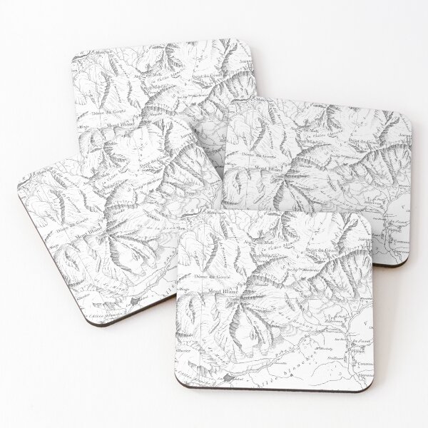 Item preview, Old topographic map of the Alps designed and sold by Karol Majewski.