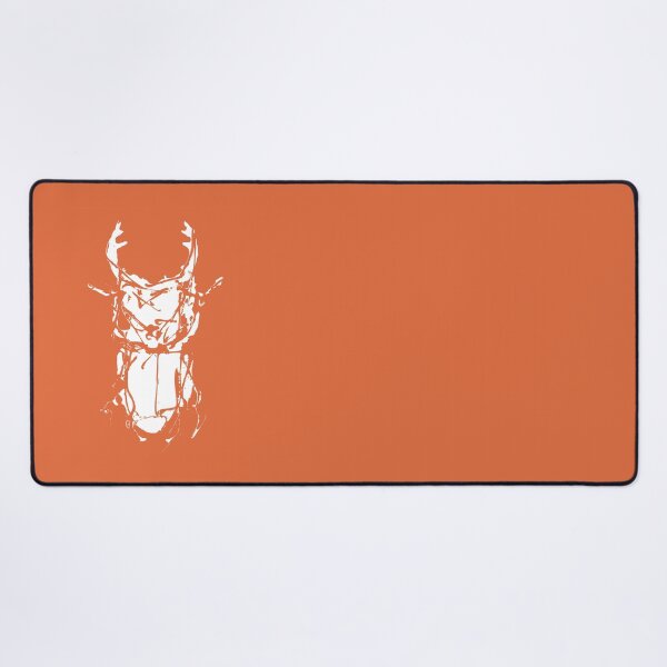 Item preview, Bicho III, Minimalist Beetle Abstract Drawing, Orange Coral designed and sold by SWSandraWechner.