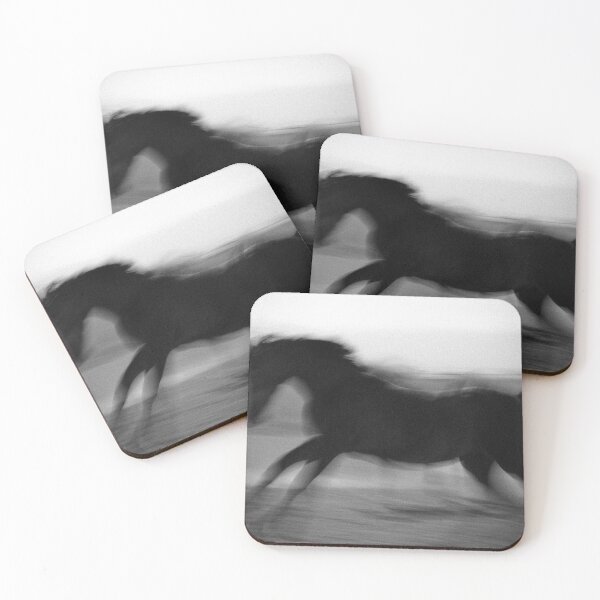Item preview, a running horse, black and white designed and sold by mssalehian.