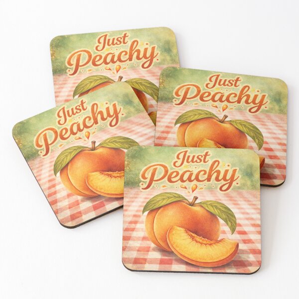 Item preview, Just Peachy Vintage Summer Picnic designed and sold by Hues of Bliss.