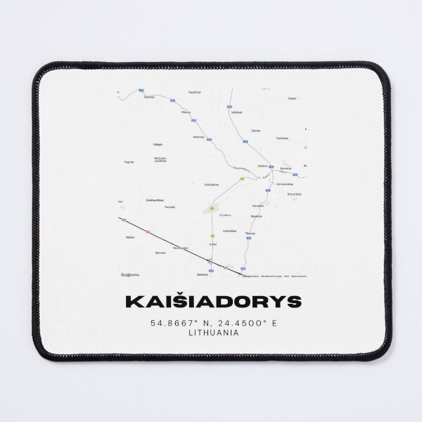 Item preview, Kaišiadorys Lithuania Minimalist Map Poster | Modern Street Map Design designed and sold by RM-Journey.