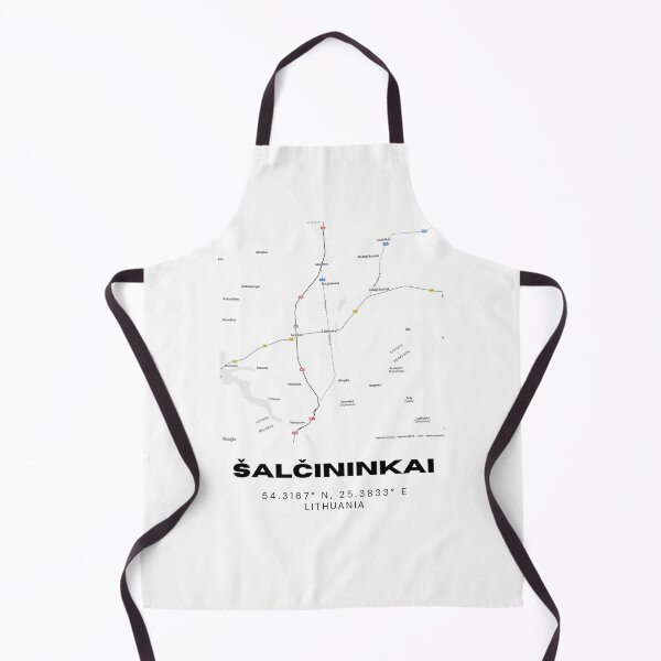 Item preview, Šalčininkai Lithuania Minimalist Map Poster | Clean City Map Design designed and sold by RM-Journey.