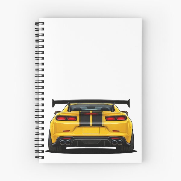 Item preview, Yellow Muscle Car Rear View – Racing Stripe Performance Design designed and sold by GT Garage.