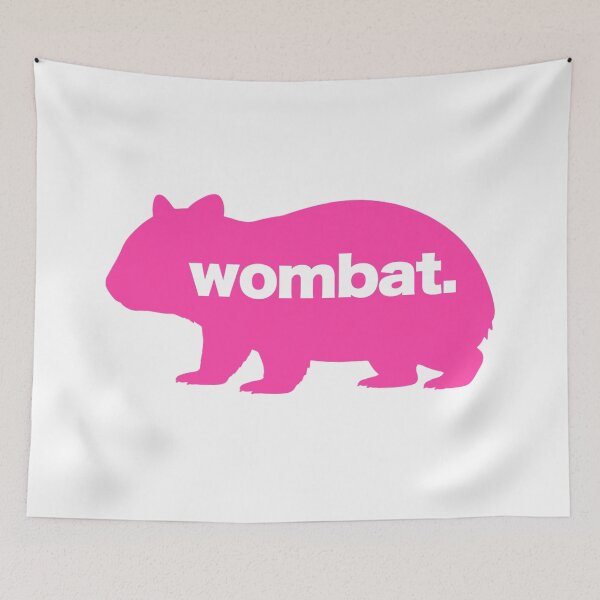 Item preview, Pink Wombat Silhouette  designed and sold by pUNKnown.