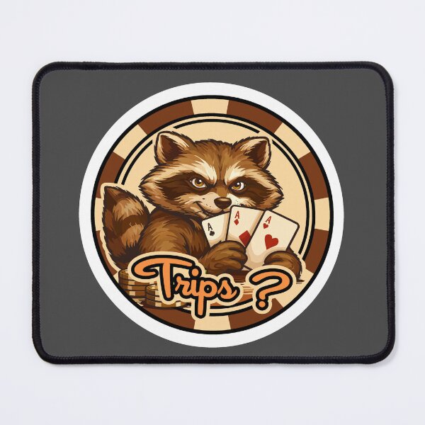Item preview, Vintage Poker Chip - Raccoon Trips? designed and sold by SquishyKitkat.