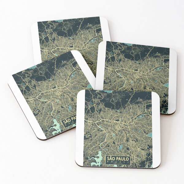 Item preview, Sao Paulo City Map of Brazil - Summer designed and sold by deMAP.