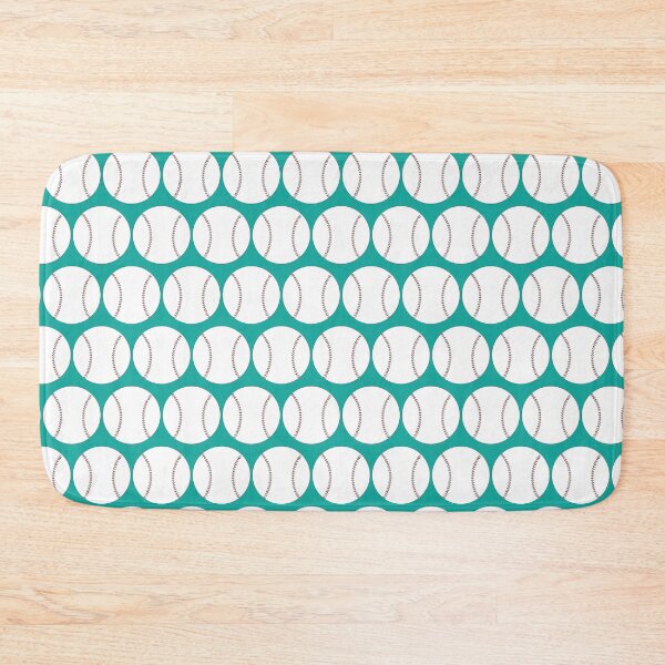 Item preview, Baseball Pattern Teal designed and sold by iCraftCafe.