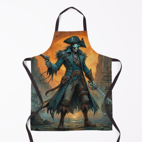Item preview, Ghost Pirate Captain - Undead Fantasy Art designed and sold by Lucid Dream Pixel.