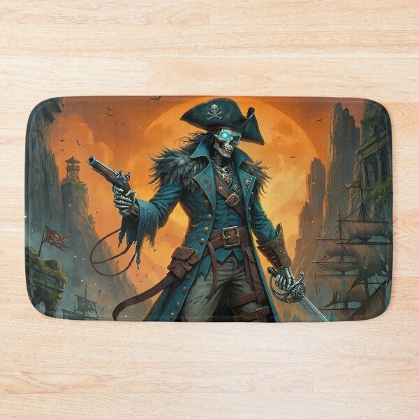 Item preview, Ghost Pirate Captain - Undead Fantasy Art designed and sold by Lucid Dream Pixel.