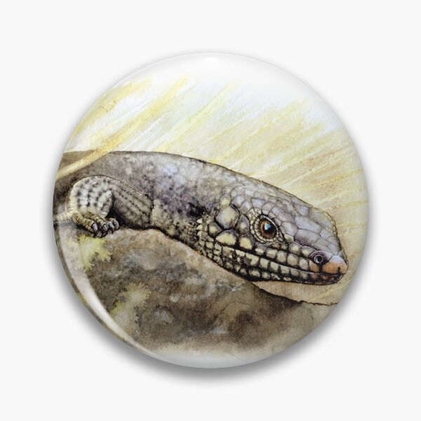 Item preview, Watercolor lizard (Kaputar Rock Skink) designed and sold by art-by-len.