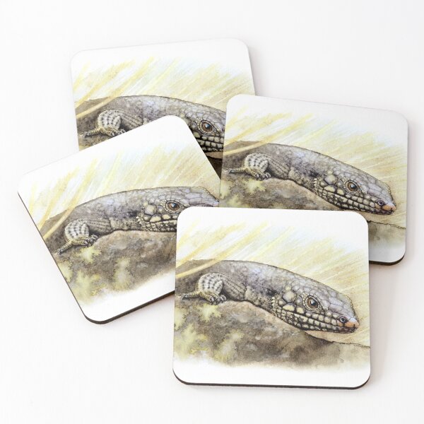 Item preview, Watercolor lizard (Kaputar Rock Skink) designed and sold by art-by-len.