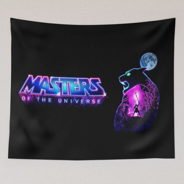 Item preview, Skeletor & Panthor Neon Silhouette - 80s Retro Evil designed and sold by keythxctrs.