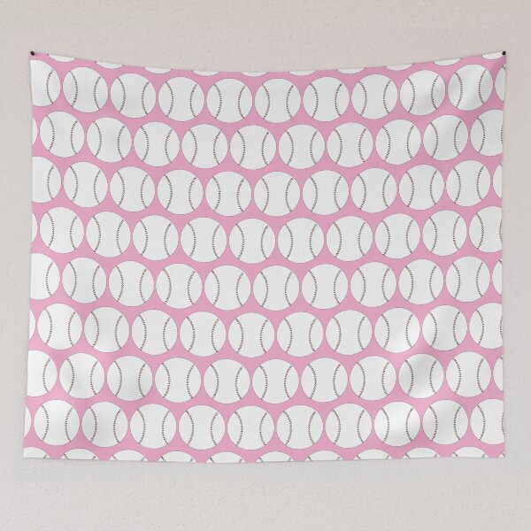 Item preview, Softball Pattern Pink designed and sold by iCraftCafe.