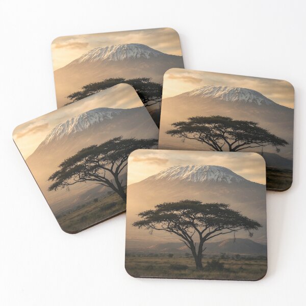 Item preview, Mount Kilimanjaro At Golden African Sunset designed and sold by Vista Atelier.