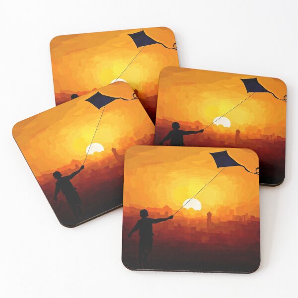 Item preview, Kite Flying at Sunset designed and sold by tomorrowsart.