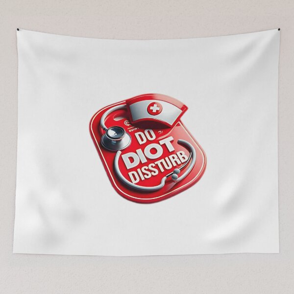 Item preview, Funny Night Shift Nurse Do Not Disturb Sticker designed and sold by JobVibeStudio.