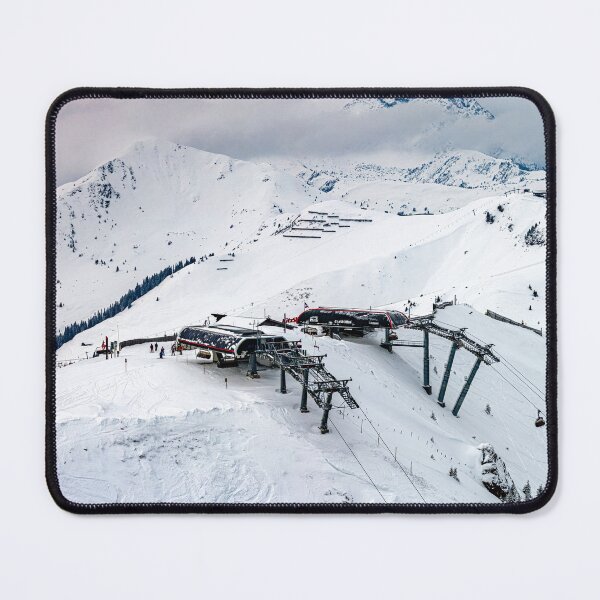 Item preview, Snowy Mountain with Ski Lift designed and sold by ChrisFotop.