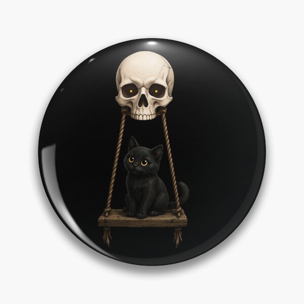 Item preview, Skull Swing Cat Dark Cute Design designed and sold by Vivalore.