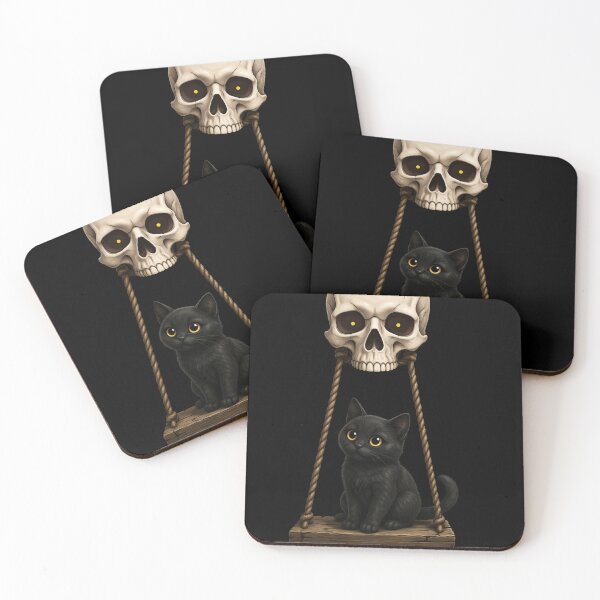 Item preview, Skull Swing Cat Dark Cute Design designed and sold by Vivalore.
