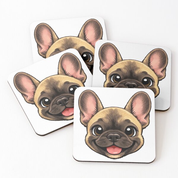 Item preview, Cute Frenchie Face Pattern | French Bulldog Lover Design designed and sold by Mon Petit Frenchie.