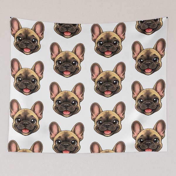 Item preview, Cute Frenchie Face Pattern | French Bulldog Lover Design designed and sold by Mon Petit Frenchie.