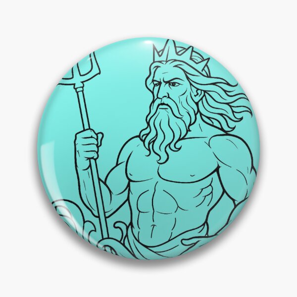 Item preview, POSEIDON-God of war, thunder & the sky! designed and sold by FLOWERDREAMER.