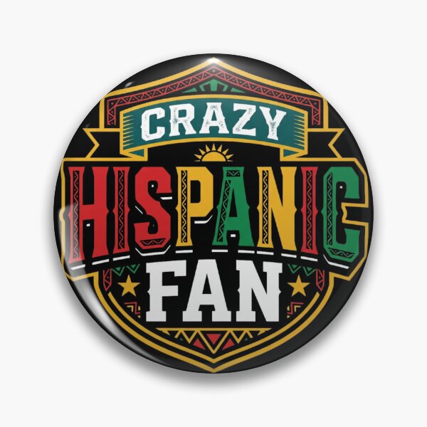 Item preview, Crazy Hispanic Fan Vintage Shield Graphic designed and sold by axiksa10.