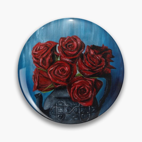 Item preview, Crimson Roses in a Vintage Teapot designed and sold by TSU-Strength .