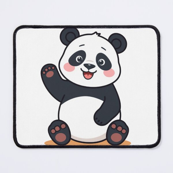 Item preview, Cute panda wave designed and sold by JosueShop101.