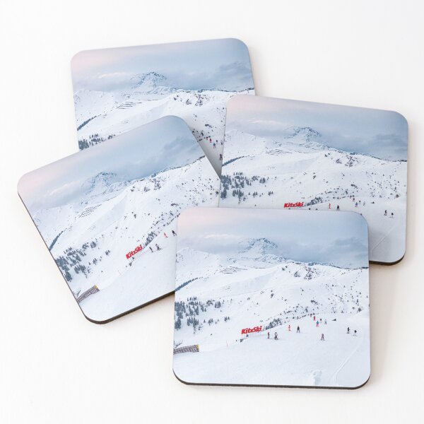 Item preview, Skiers on Snowy Mountain Slopes designed and sold by ChrisFotop.