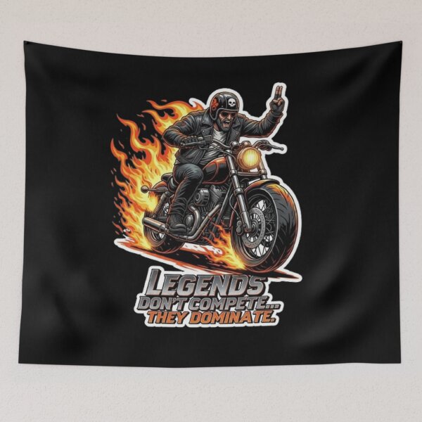 Item preview, Biker Fire Motorcycle Sticker designed and sold by Mojbin.