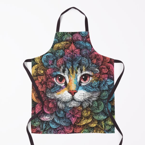 Item preview, Floral Mandala Art cat – Intricate Flower Mandala Design designed and sold by Anime9122.